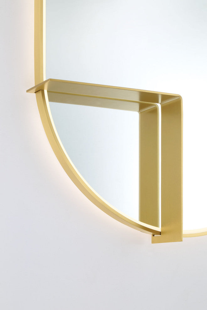 Linden Rectangular Mirror - 24" x 36", Gold