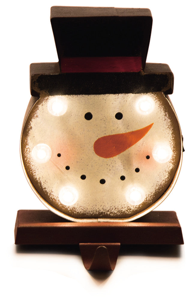 Marquee LED Snowman Head Stocking Holder