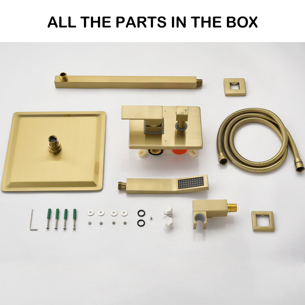 Pressure Balanced Complete Shower System With Rough-In Valve