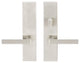 Tokyo Lever, Tubular Passage, Privacy Bolt, Left Hand, Satin Stainless Steel