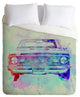 Deny Designs Naxart Chevy Camaro Watercolor 2 Duvet Cover - Lightweight