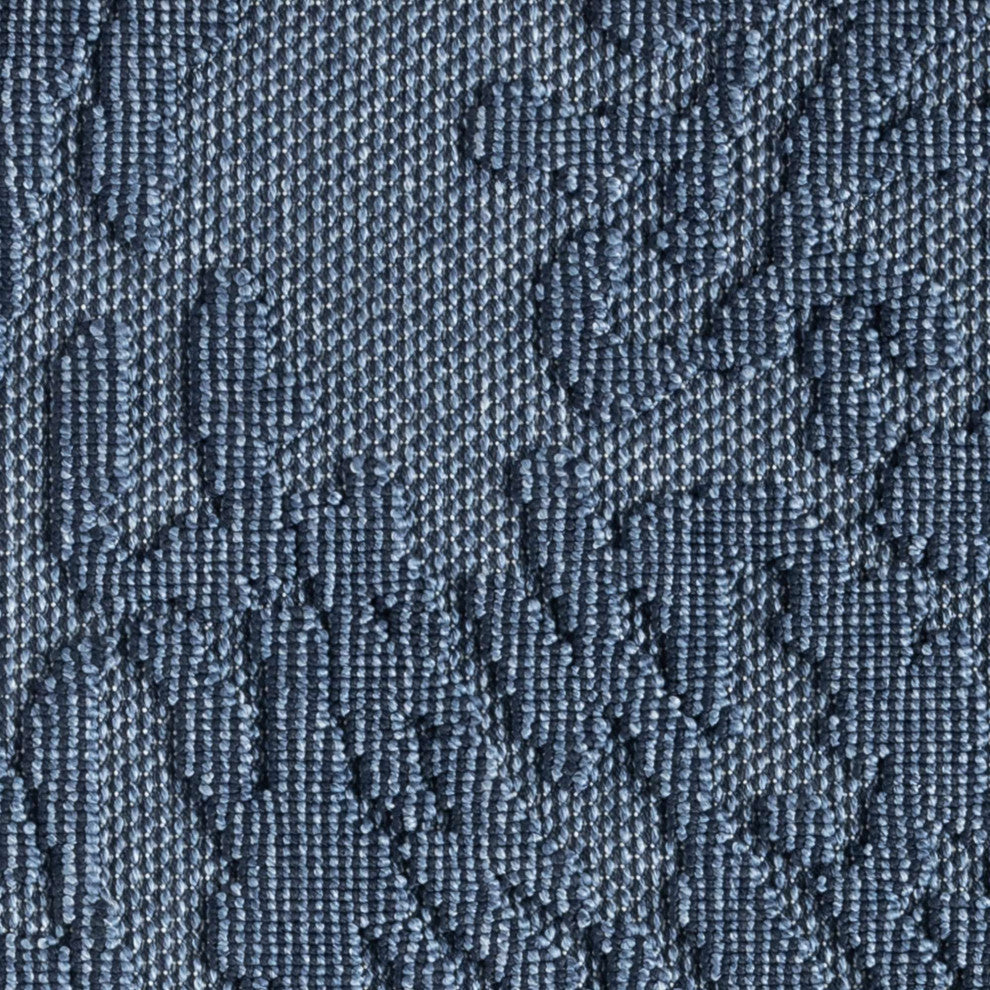 Nimes Topo Relief Area Rug, Dark Blue, 3'3"x5'