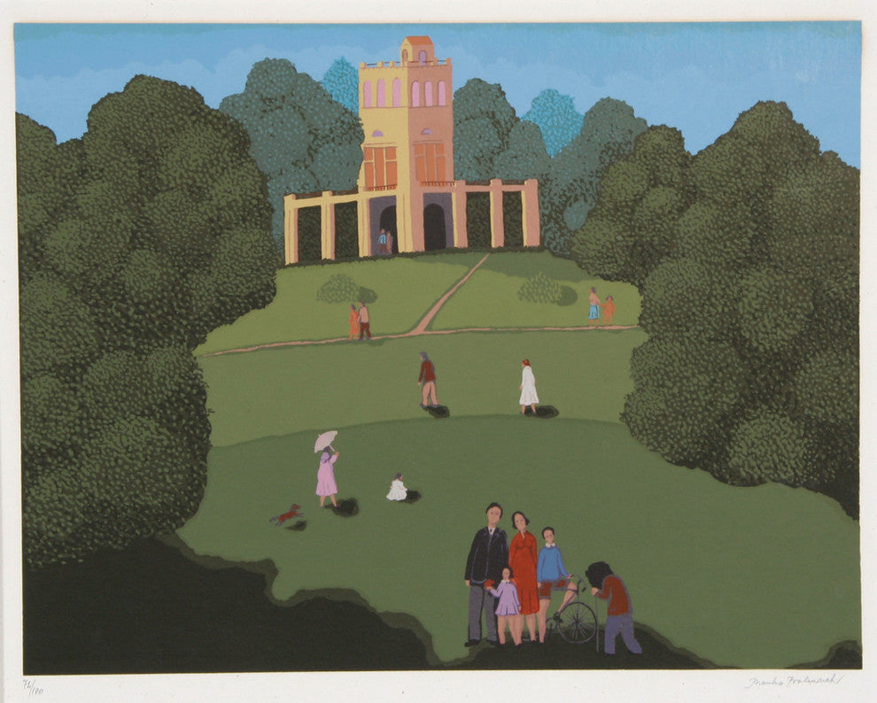 Branko Bahunek "Sunday in Masimir Park" Serigraph