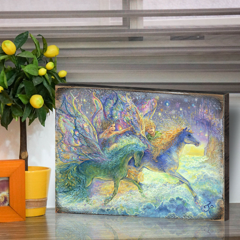 Race You to Fairy Land Wall and Table Top Wooden Decor, 12x9