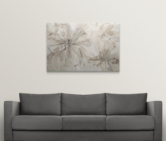 "Milk and Honey Floral" Canvas Art, 48"x32"x1.25"