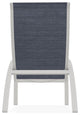 Kendall Sling Stackable Outdoor Lounge Chair, Augustine Denim/Snow