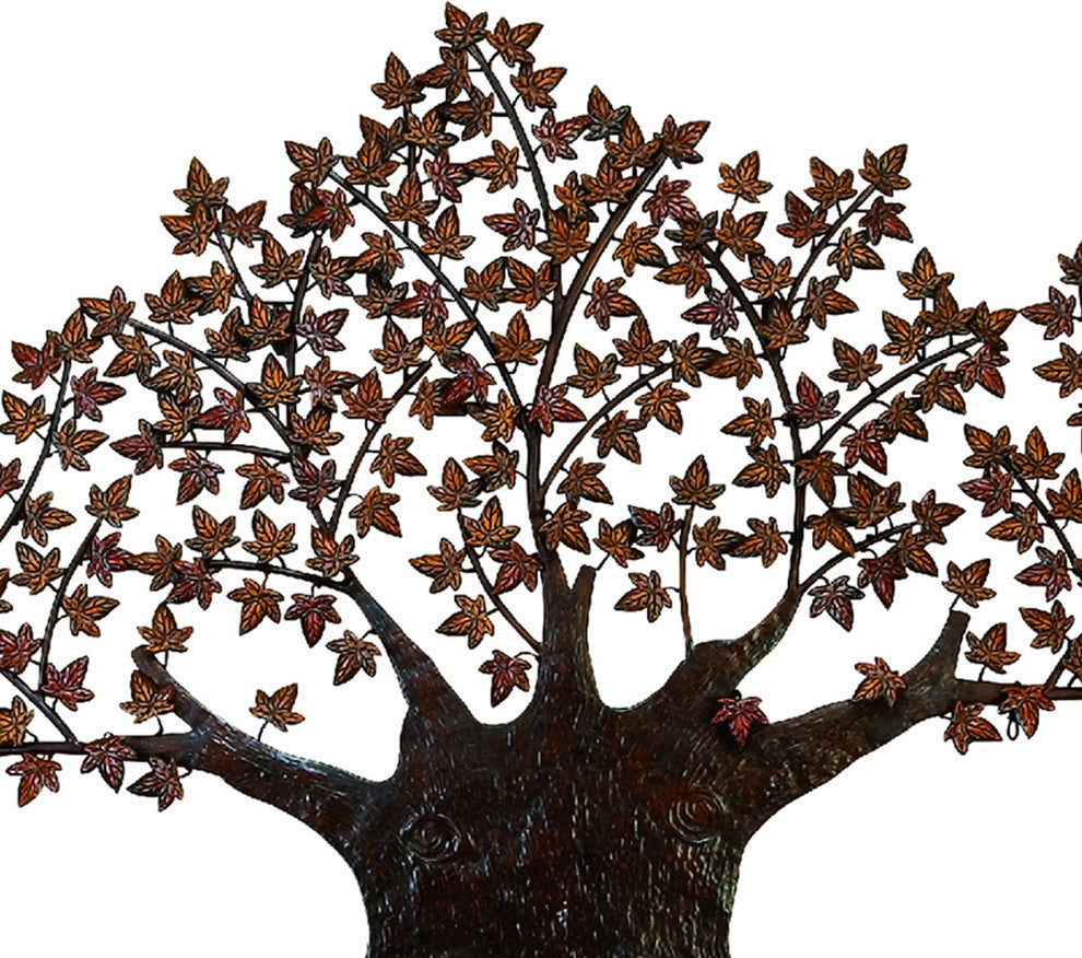 Urban Designs Handcrafted Tree of Life Large Metal Wall Art Decor, 7 Feet