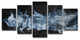 Ready2HangArt 'Glitzy Mist XLIV' by Tristan Scott, 30"x60", 5 Piece Set