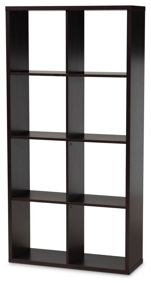 Meerash Dark Brown 8-Cube Multipurpose Storage Shelf