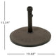 GDF Studio Tulare Outdoor 66 lbs Circular Concrete Umbrella Base
