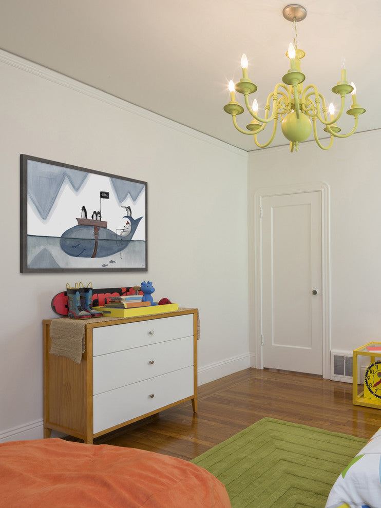 "Arctic Pirates" Framed Painting Print, 24"x16"