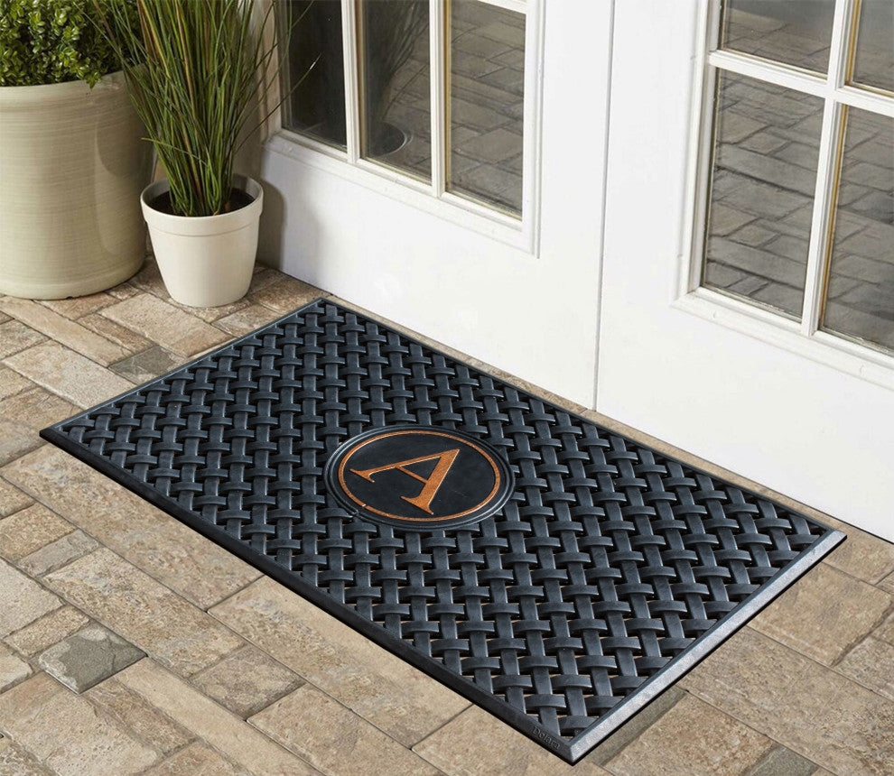 A1HC 100% Rubber Monogrammed Heavy Duty Durable Doormat 24"x39"�, A