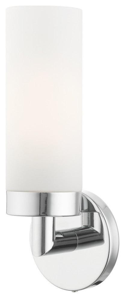 Polished Chrome Nautical, Industrial, Contemporary, Urban, Sleek Single Sconce