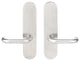 Munich Lever, Full Dummy Tubular Pair, Left Hand, Satin Stainless Steel
