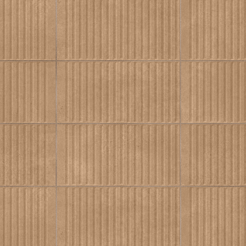 Kings Loft Clay Fluted Ceramic Wall Tile