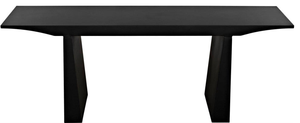 Industrial Matte Black Console Table
