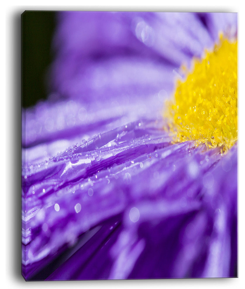 "Large Violet Flower Petal Close Up" Flower Wall Art", 30"x40"