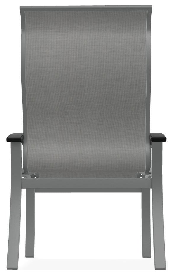 Belle Isle Sling Outdoor Dining Chair, Alloy/Graphite