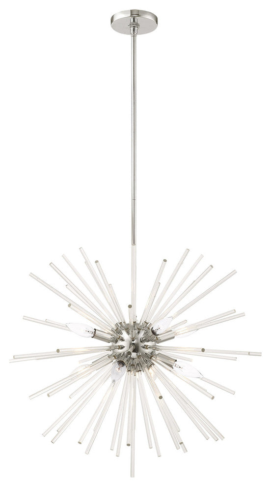 Livex Lighting Polished Chrome 8-Light Pendant Chandelier
