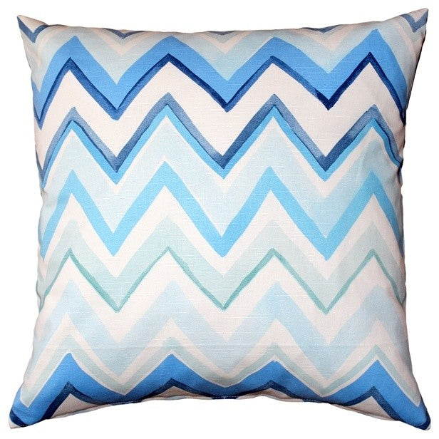 Pillow Decor - Pacifico Stripes Blue Throw Pillow 20X20