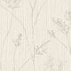 Textured Plant Silhouette Wallpaper, Gray and Cream, Sample