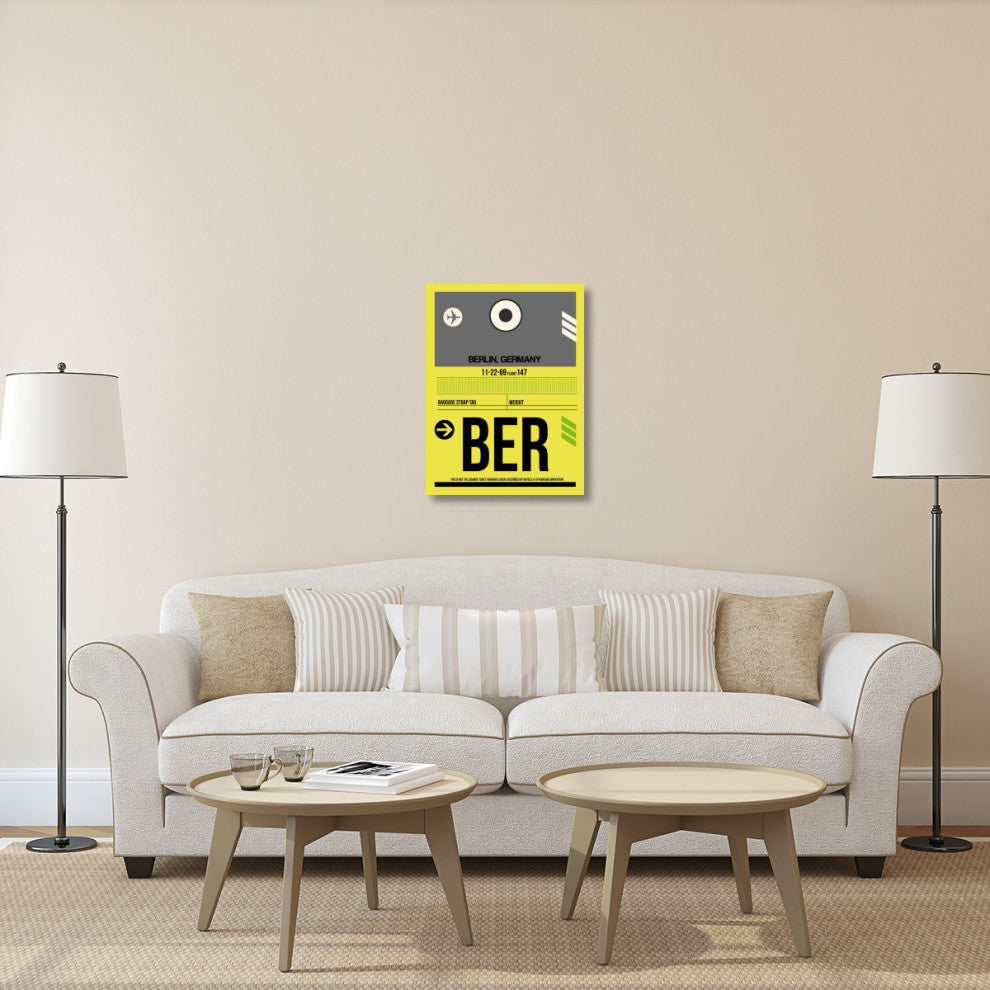 "BER Berlin Luggage Tag 1" Fine Art Print