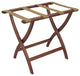 Designer Curve Leg Luggage Rack, Mahogany