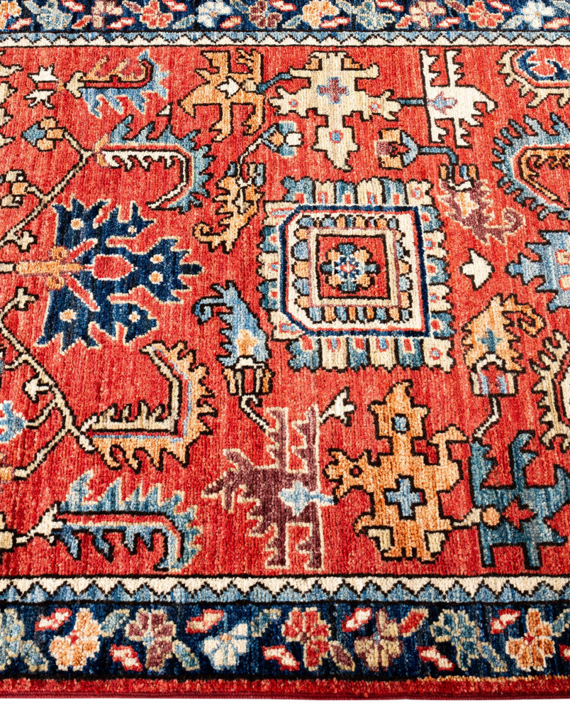 Serapi One-of-a-Kind Hand-Knotted Area Rug Red, 2'7" x 9'6"