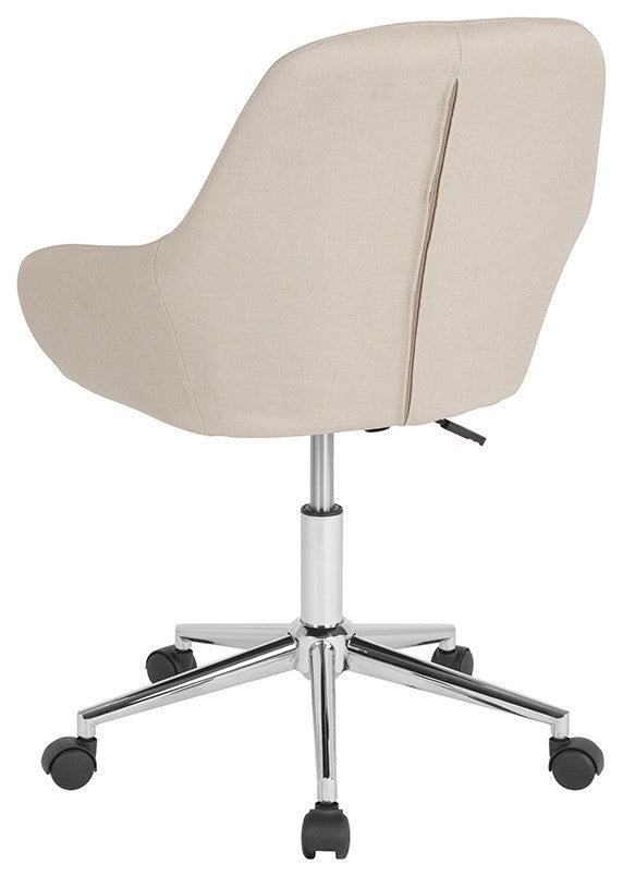 Cortana Home and Office Mid-Back Chair, Beige Fabric