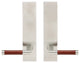 Cabernet Lever, Tubular Privacy, Satin Stainless Steel, 2-3/8" Backset
