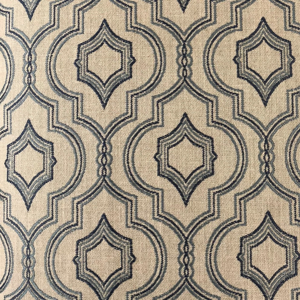 Anise Black and Beige Luxury Throw Pillow, 20"x36" King