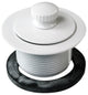 Twist & Close Tub Trim Set With One-Hole Overflow Faceplate, Powder Coated White