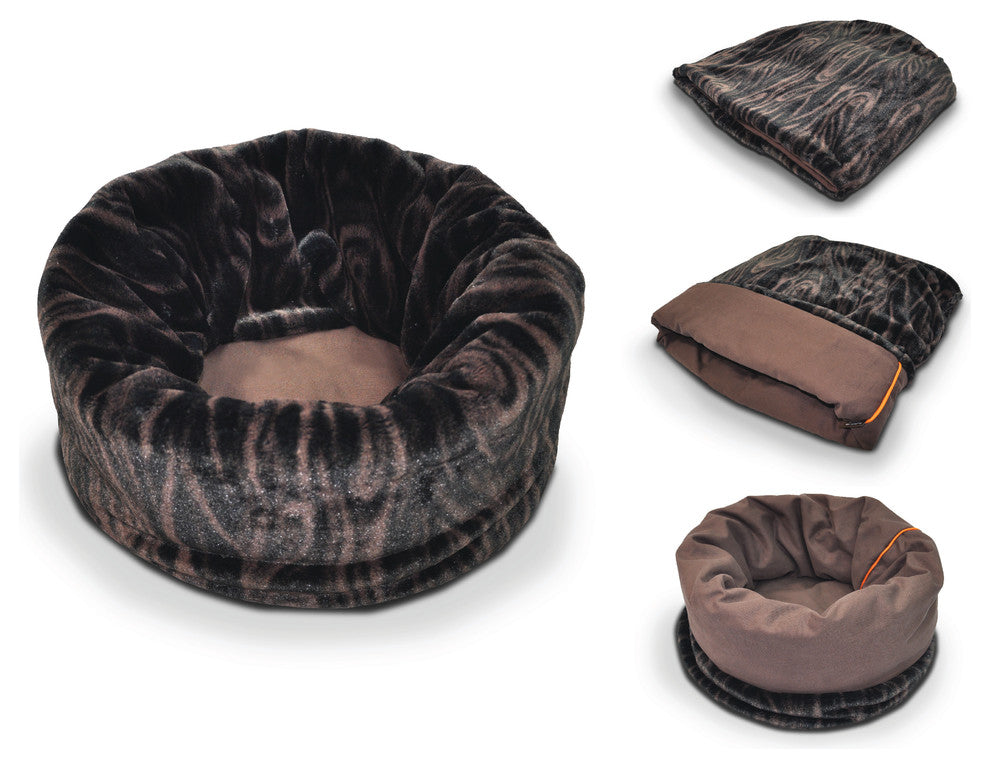 Snuggle Bed, Truffle Brown, Large