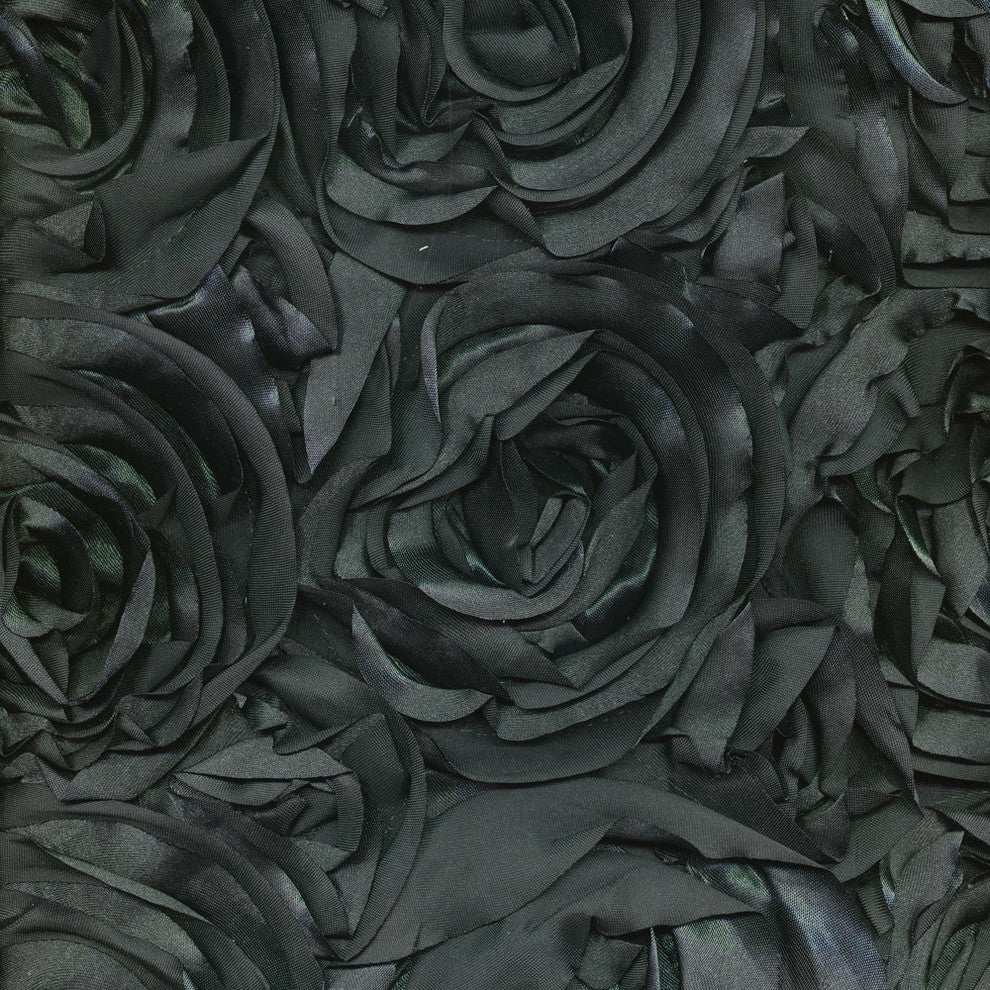 Textured Rose Pillow, Gray, 20"x20", Without Insert