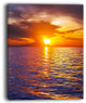 "Beautiful Yellow Sky At Gloomy Beach" Seashore Canvas Wall Art, 12"x20"