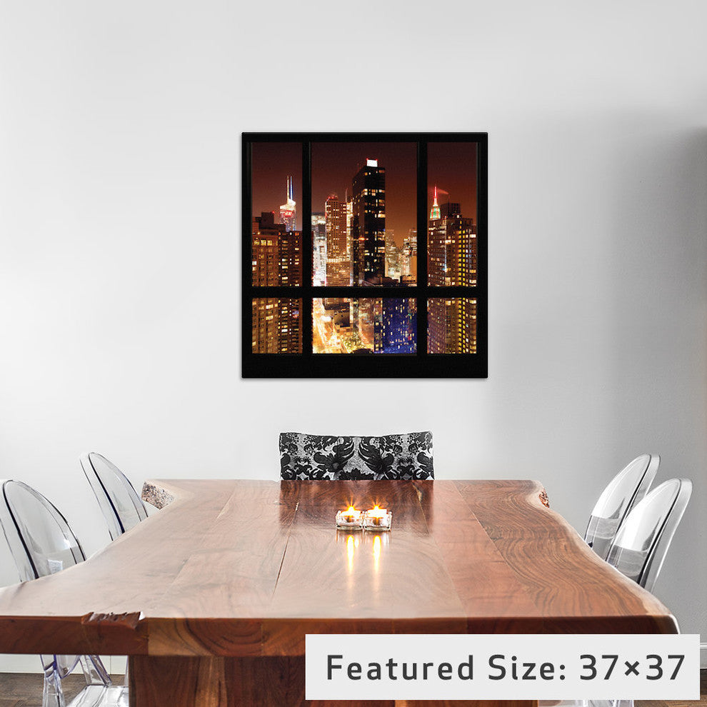 "Manhattan Window View" by Philippe Hugonnard, 37x37x1.5