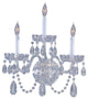3-Light Sconce, Polished Chrome, Clear Swarovski Spectra