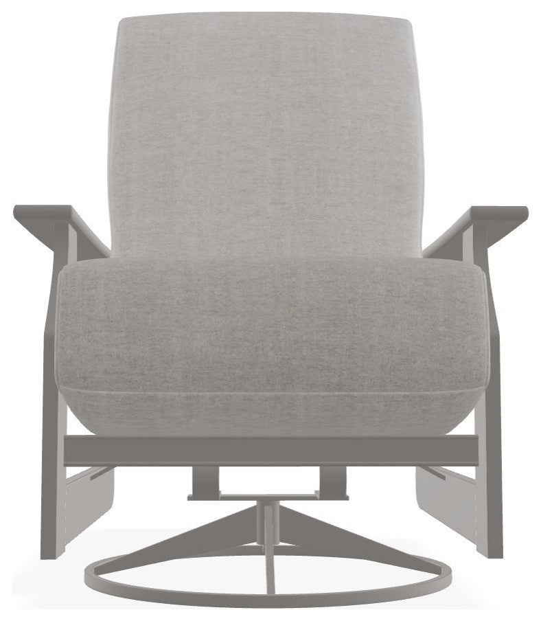 St. Catherine Deep Seat Outdoor Swivel Rocker, Charter Silk/Warm Gray