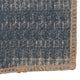 Jute Runner With Whipstitch Design, Denim