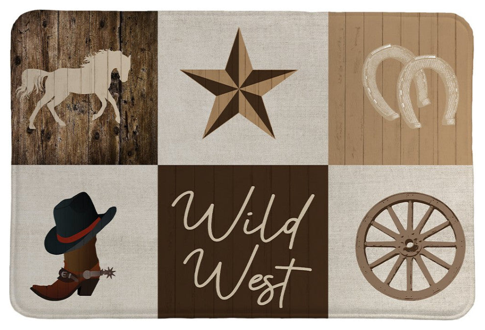 Laural Home Country Living Memory Foam Rug