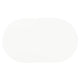 Coaster Retro Contemporary Wood Oval Shape Dining Table in White