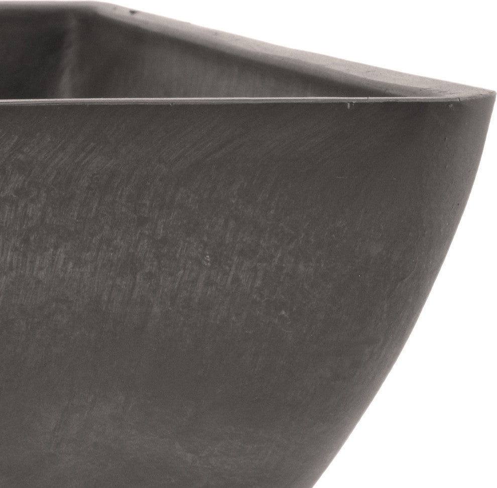 Simplicity Square Pot, Dark Charcoal, Small