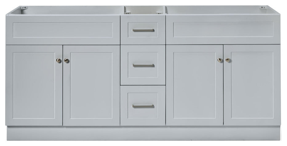 ARIEL Hamlet 72" Double Sink Bathroom Vanity Base