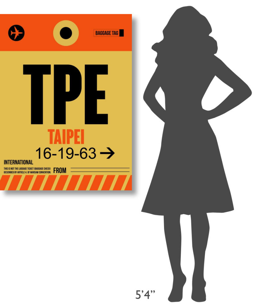 "TPE Taipei Luggage Tag 2" Fine Art Print