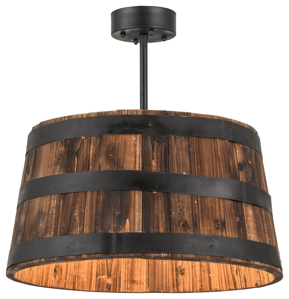 25W Whiskey Barrel Pendant