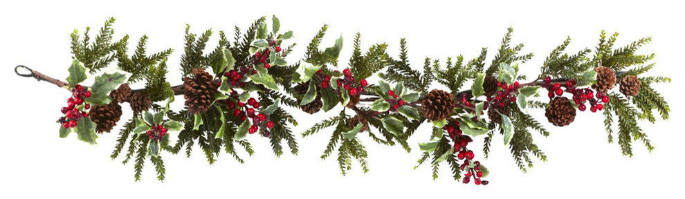 54" Holly Berry Garland