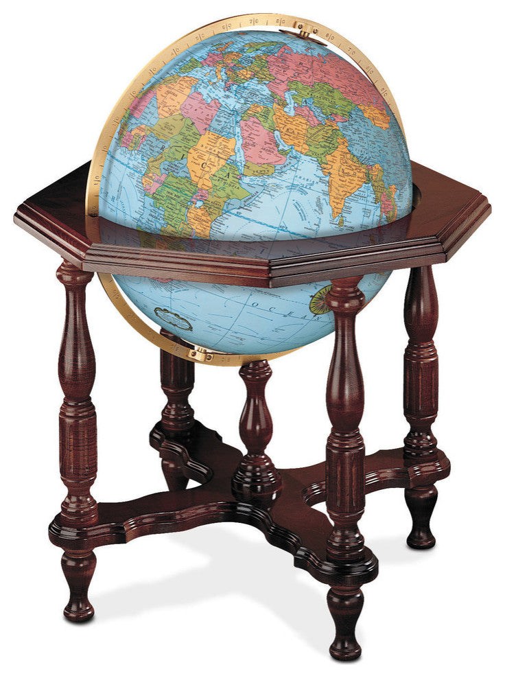 Statesman Globe 20" Blue Illuminated
