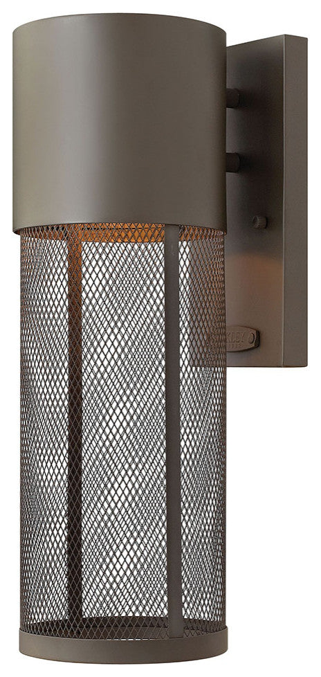 Hinkley Aria Medium Wall Mount Lantern, Buckeye Bronze