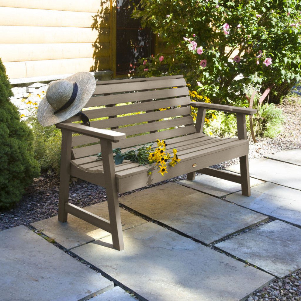 Weatherly 4-Foot Garden Bench, Woodland Brown