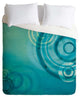 Deny Designs Stacey Schultz Circle World Blue Duvet Cover - Lightweight